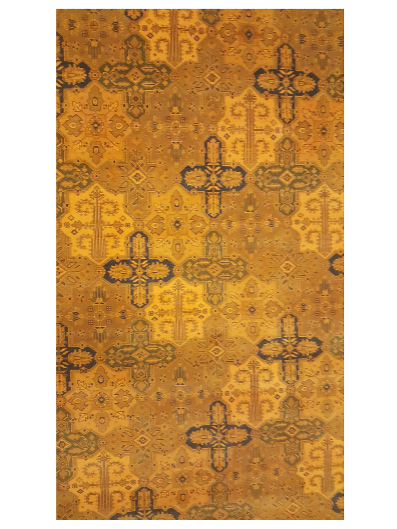 Pacific Jaipur 13847 Orange Orange Transitional Hand Knotted Rug