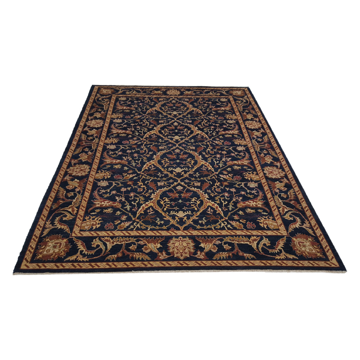 Pacific Ziegler 13848 Blue Blue Transitional Hand Knotted Rug