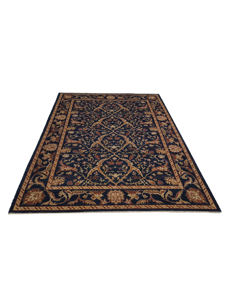 Pacific Ziegler 13848 Blue Blue Transitional Hand Knotted Rug
