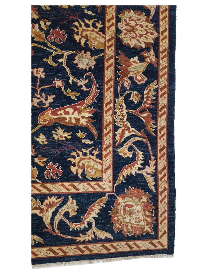 Pacific Ziegler 13848 Blue Blue Transitional Hand Knotted Rug