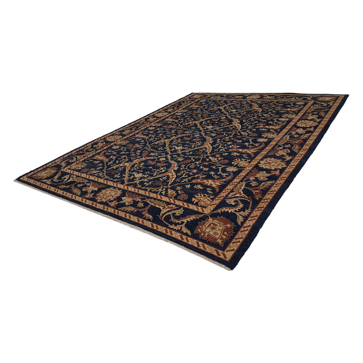 Pacific Ziegler 13848 Blue Blue Transitional Hand Knotted Rug