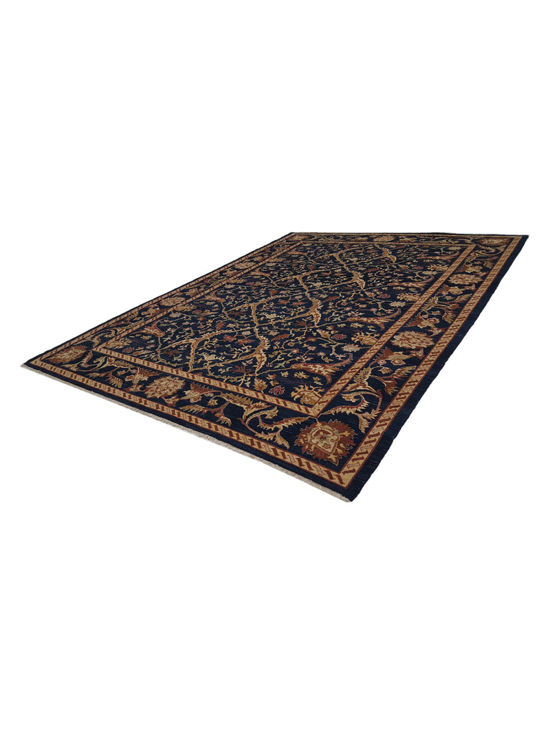 Pacific Ziegler 13848 Blue Blue Transitional Hand Knotted Rug