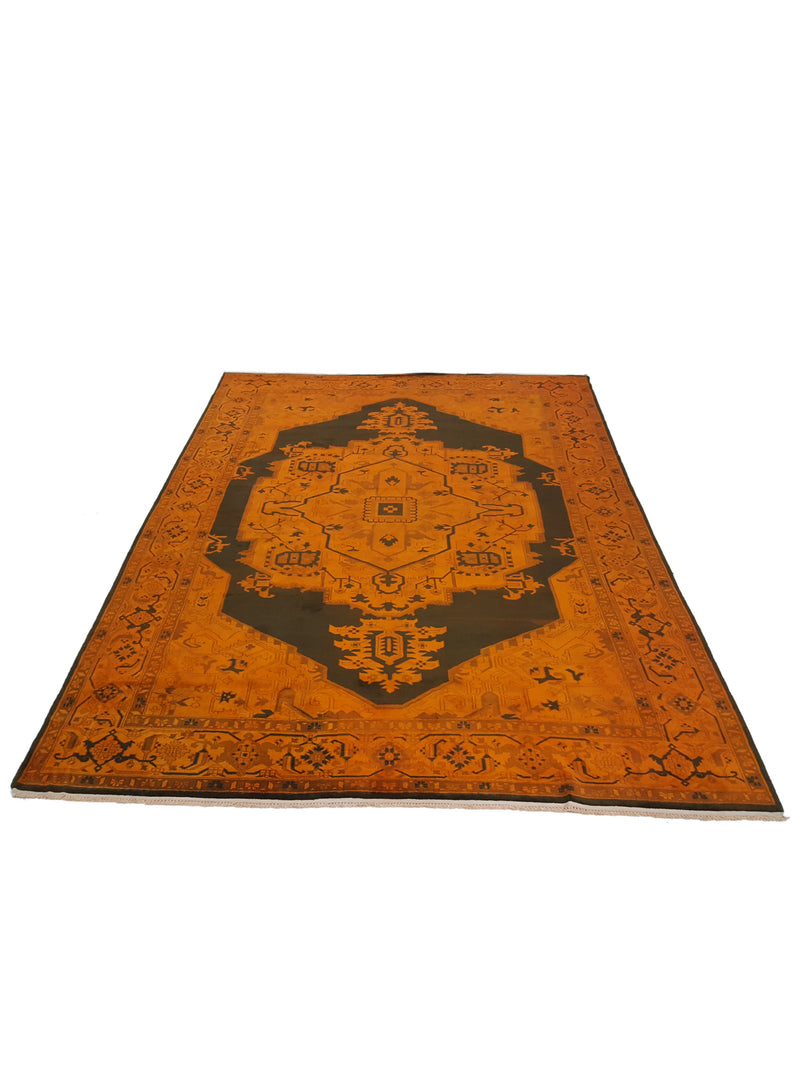 Pacific Turkestan 13850 Orange Brown Traditional Hand Knotted Rug
