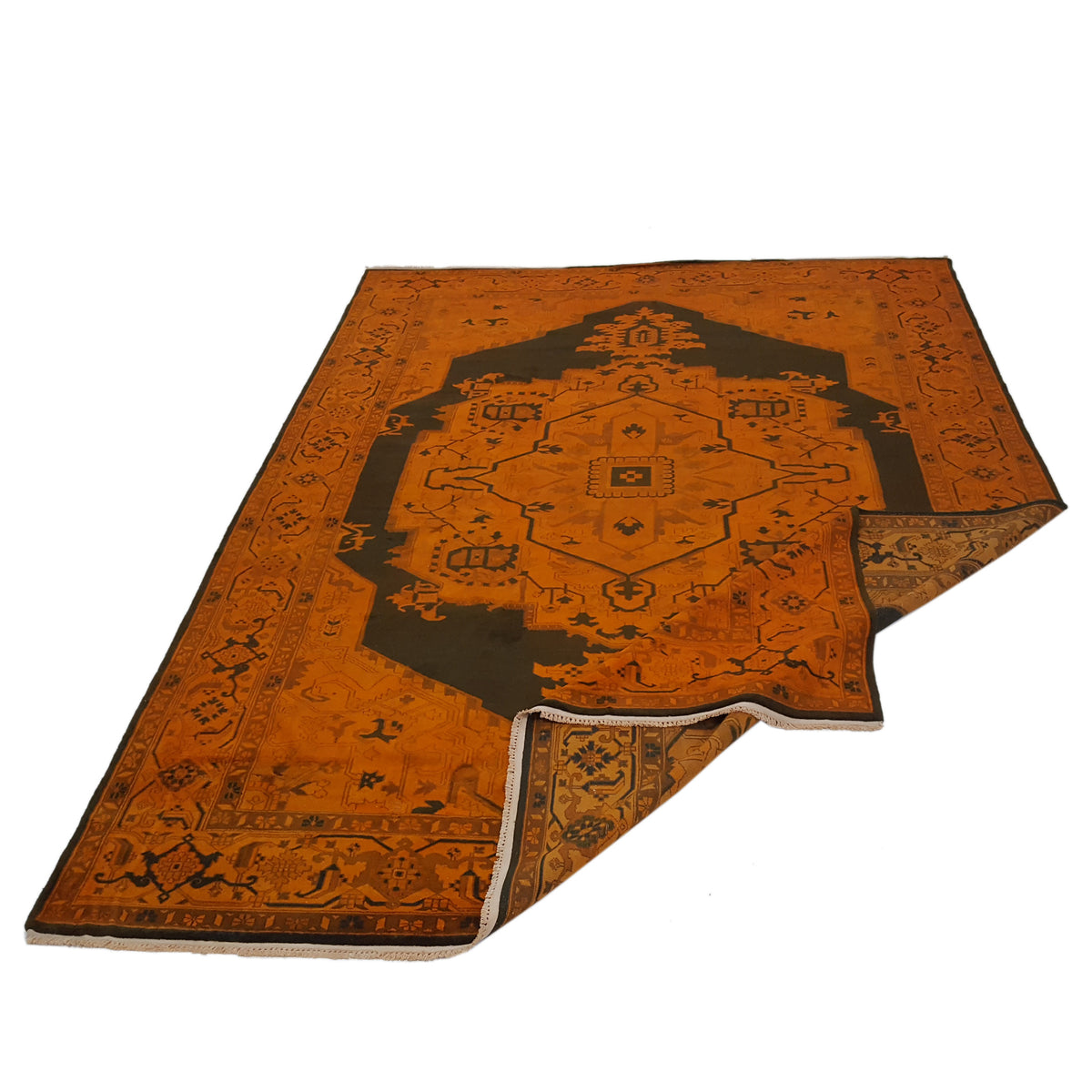 Pacific Turkestan 13850 Orange Brown Traditional Hand Knotted Rug