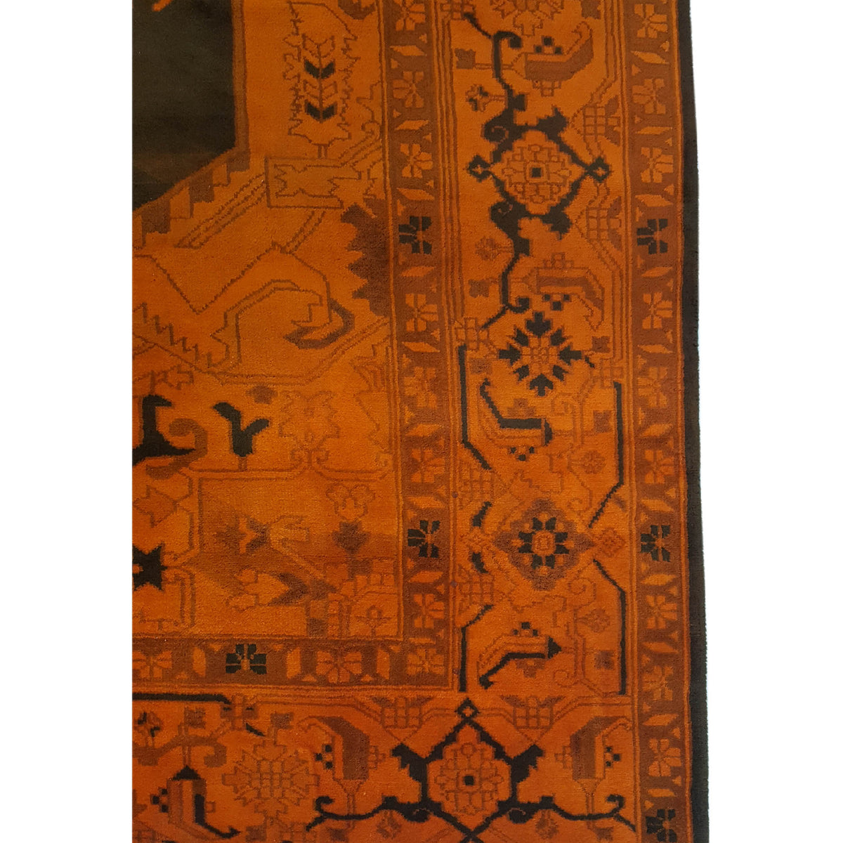 Pacific Turkestan 13850 Orange Brown Traditional Hand Knotted Rug