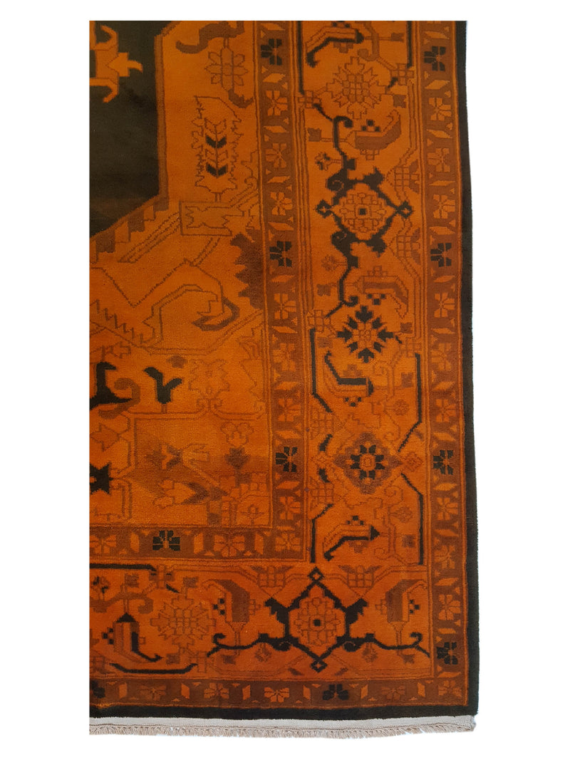 Pacific Turkestan 13850 Orange Brown Traditional Hand Knotted Rug
