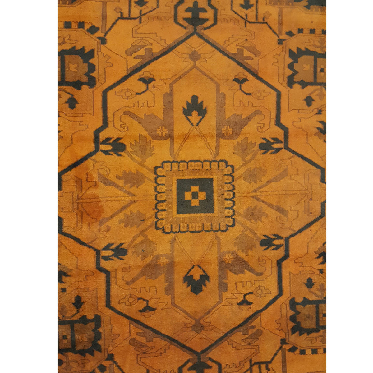 Pacific Turkestan 13850 Orange Brown Traditional Hand Knotted Rug