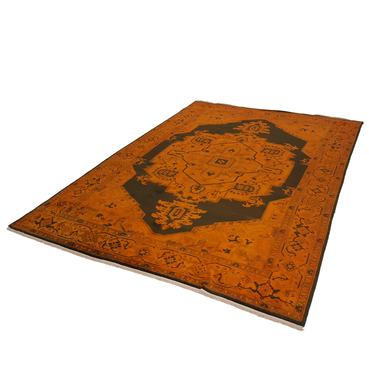 Pacific Turkestan 13850 Orange Brown Traditional Hand Knotted Rug