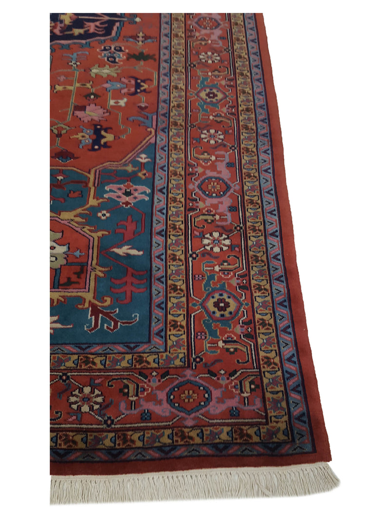 Pacific Turkestan 13853 Rust Rust Traditional Hand Knotted Rug