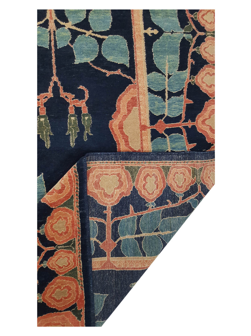 Pacific Turkish Knot 13855 Blue Blue Transitional Hand Knotted Rug