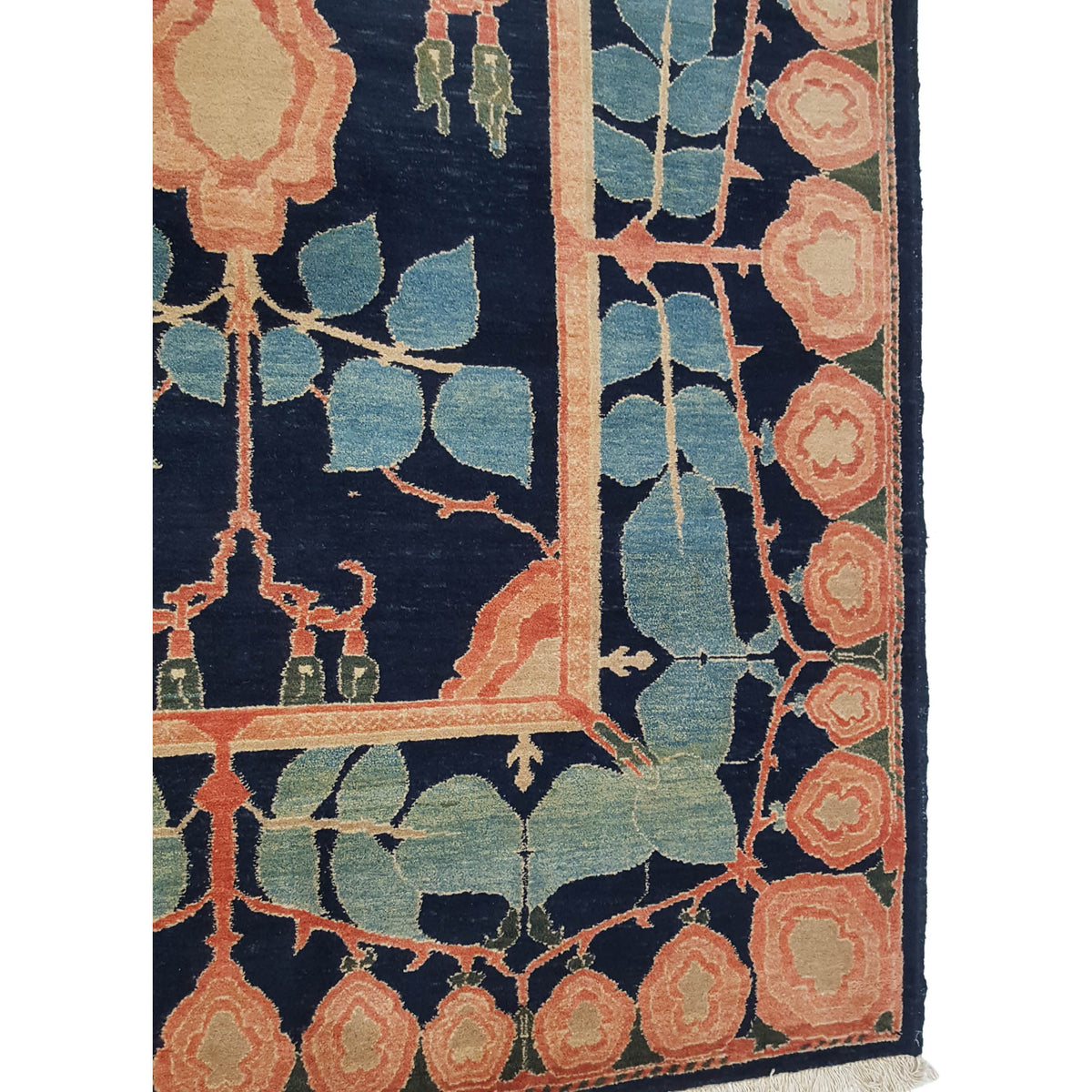 Pacific Turkish Knot 13855 Blue Blue Transitional Hand Knotted Rug