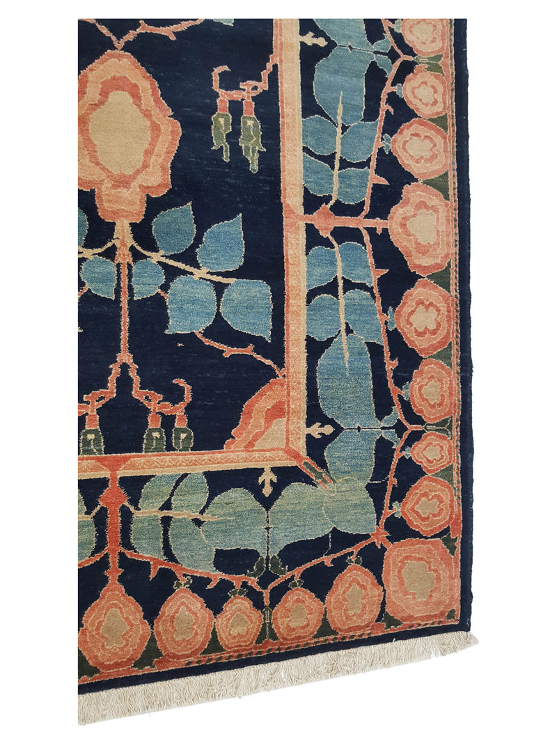 Pacific Turkish Knot 13855 Blue Blue Transitional Hand Knotted Rug