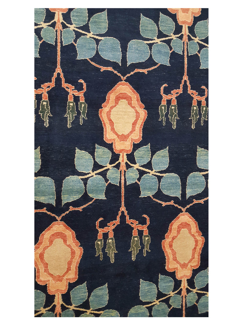 Pacific Turkish Knot 13855 Blue Blue Transitional Hand Knotted Rug