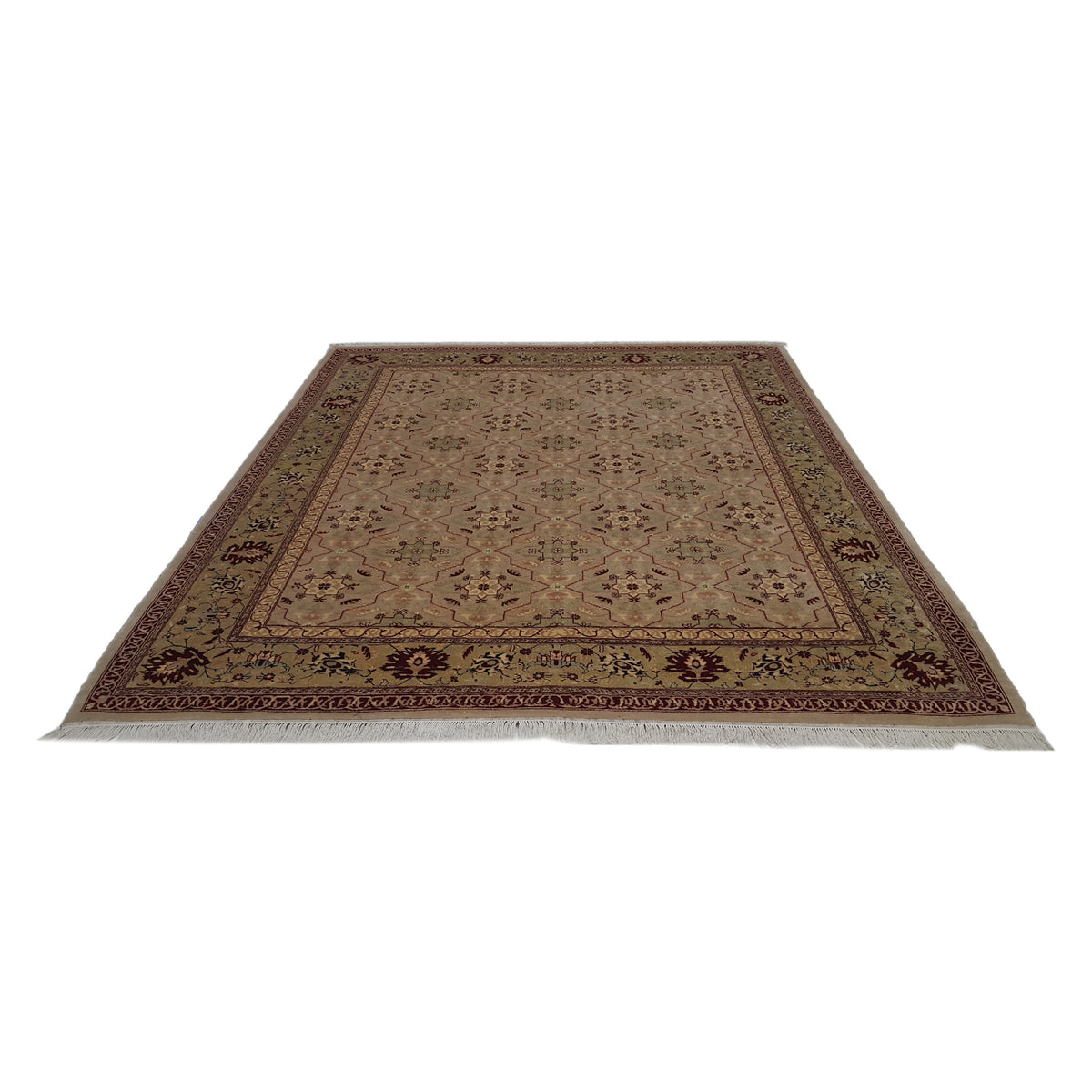 Pacific Ziegler 13859 Green Green Transitional Hand Knotted Rug