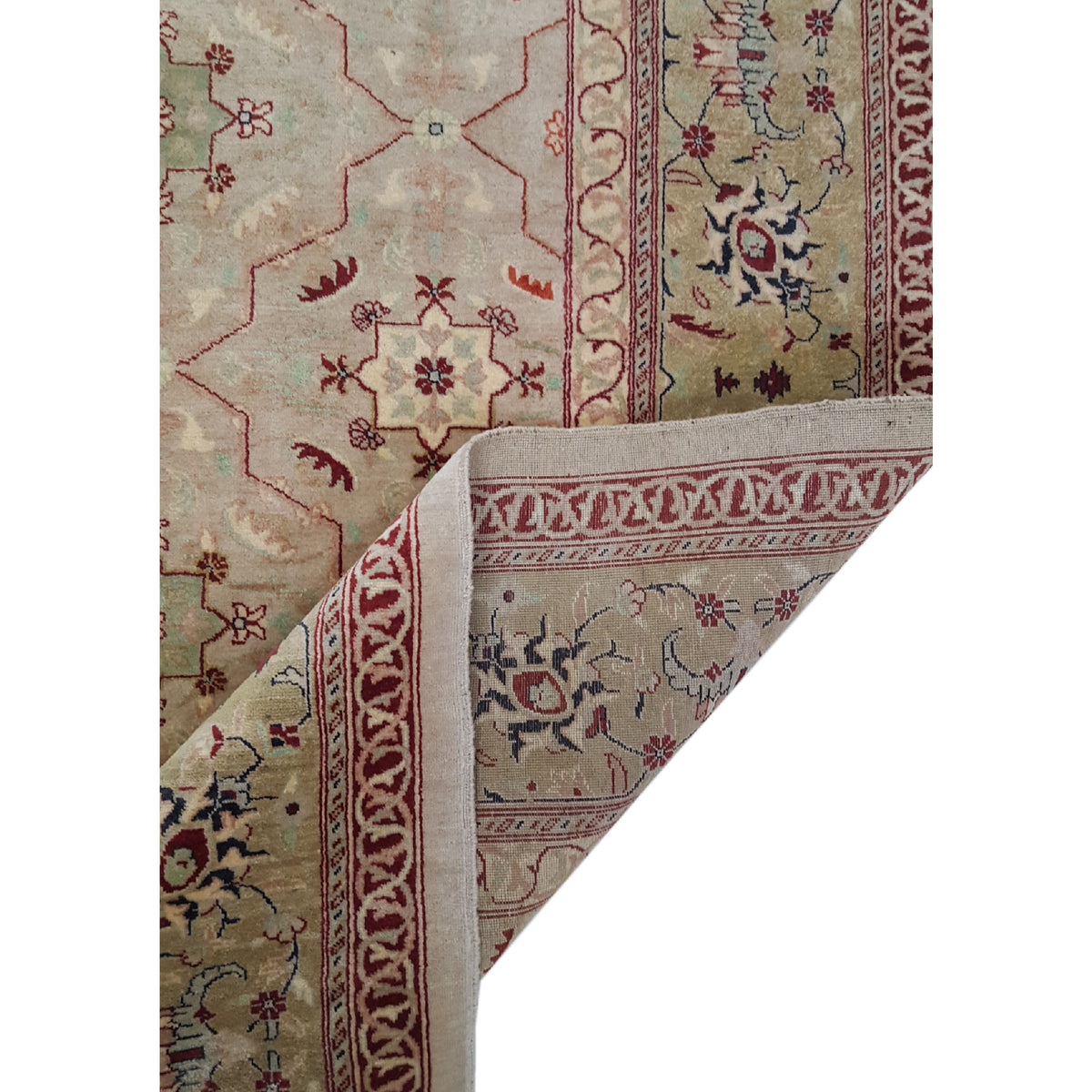 Pacific Ziegler 13859 Green Green Transitional Hand Knotted Rug