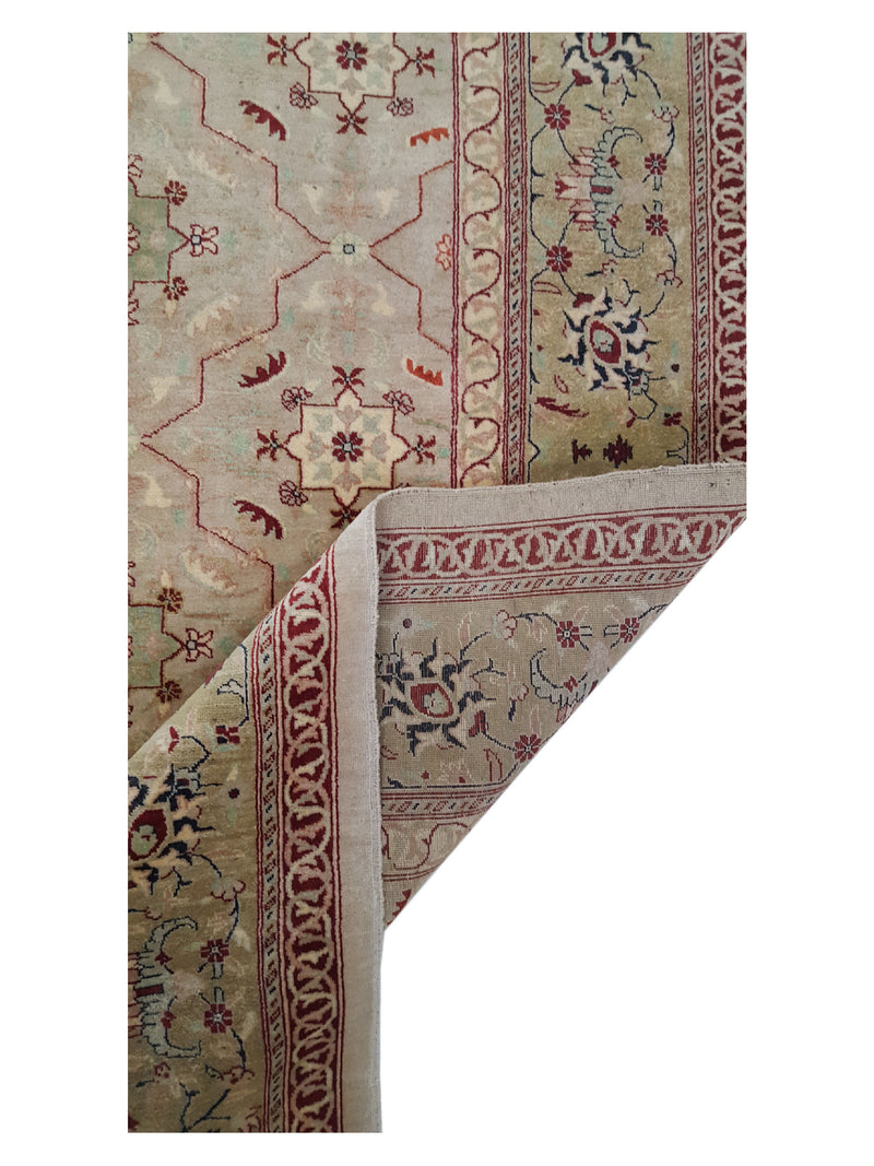 Pacific Ziegler 13859 Green Green Transitional Hand Knotted Rug