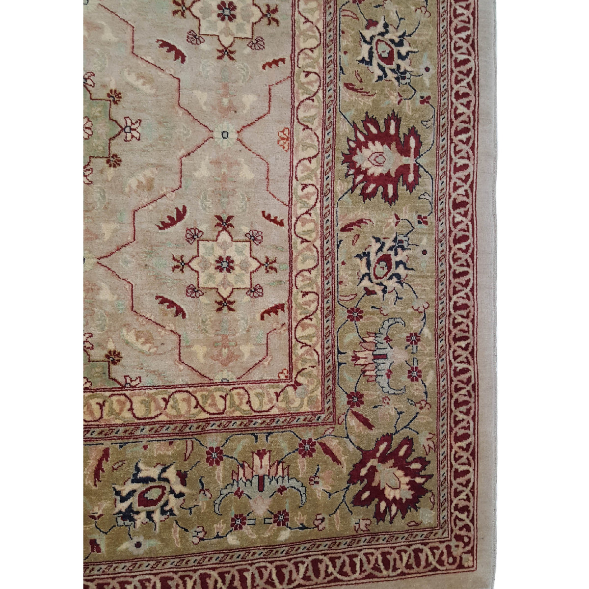 Pacific Ziegler 13859 Green Green Transitional Hand Knotted Rug