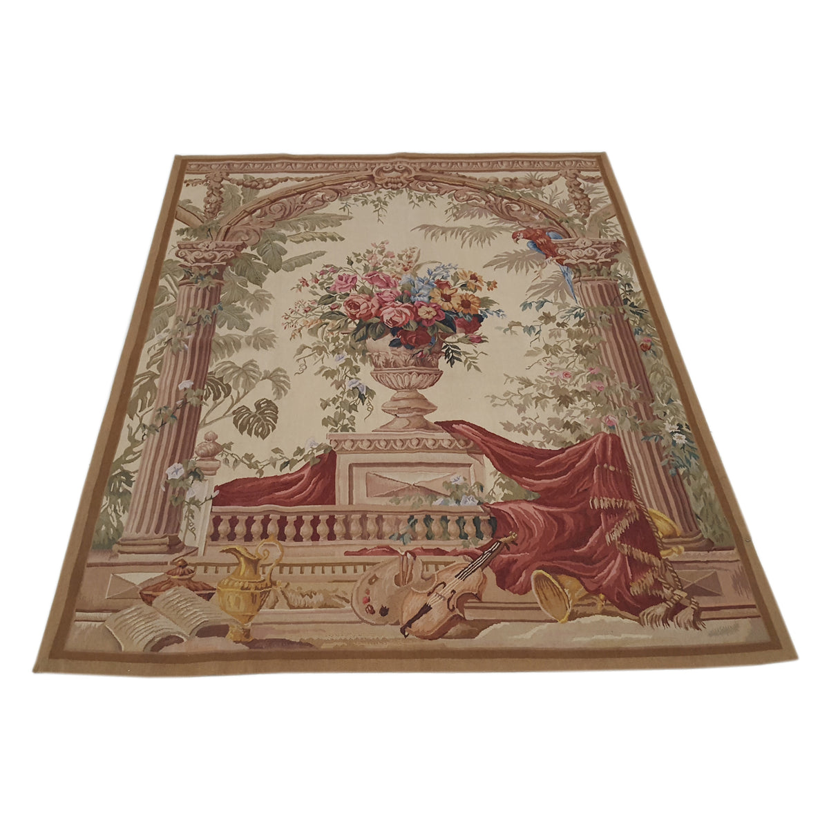 Pacific Tapestry 5774 Ivory Multi Tapestry Hand Knotted Rug
