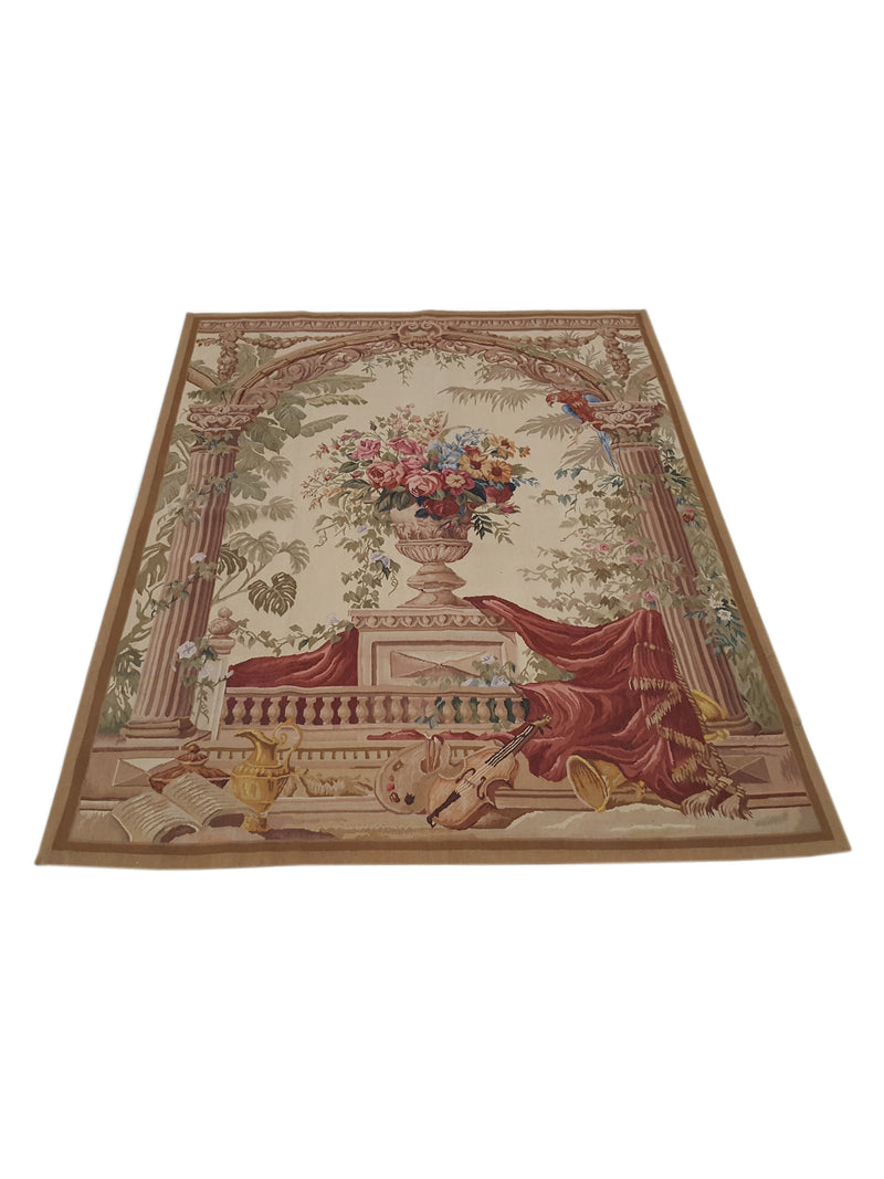 Pacific Tapestry 5774 Ivory Multi Tapestry Hand Knotted Rug