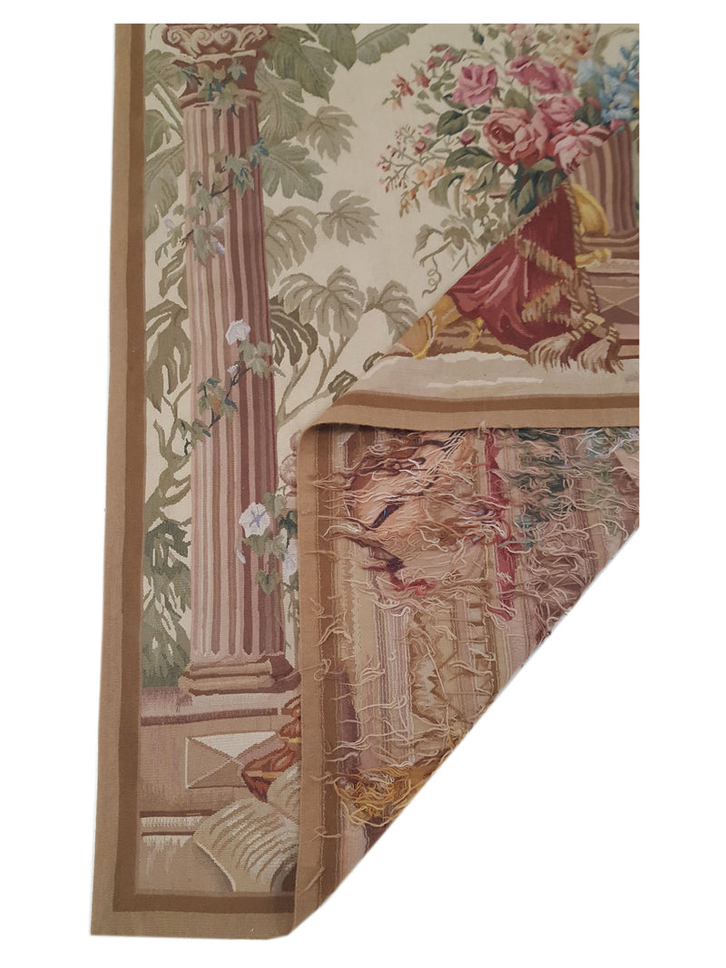 Pacific Tapestry 5774 Ivory Multi Tapestry Hand Knotted Rug