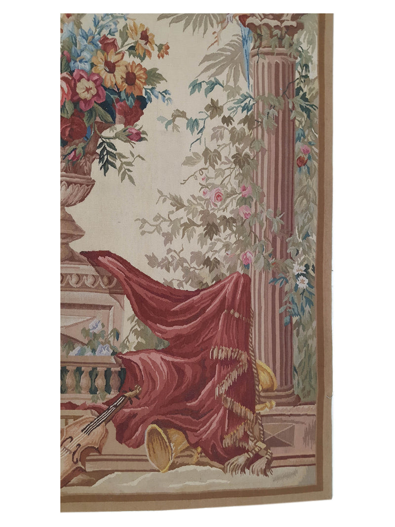 Pacific Tapestry 5774 Ivory Multi Tapestry Hand Knotted Rug