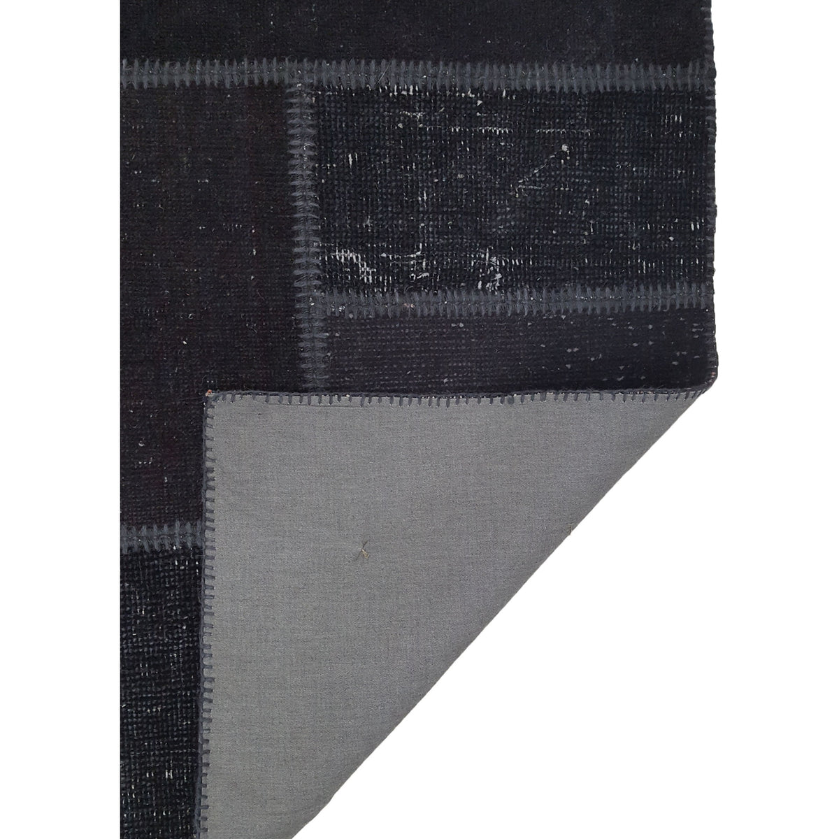 Pacific Patchwork 13973 Brown Brown Patchwork Hand Knotted Rug