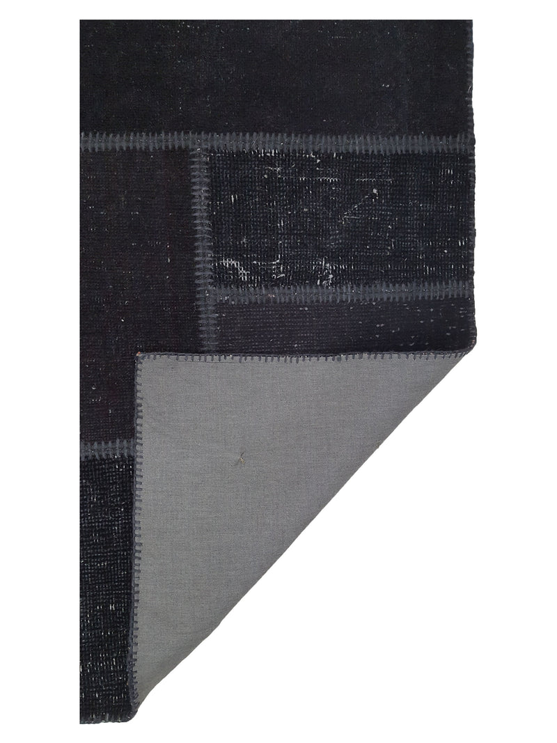 Pacific Patchwork 13973 Brown Brown Patchwork Hand Knotted Rug