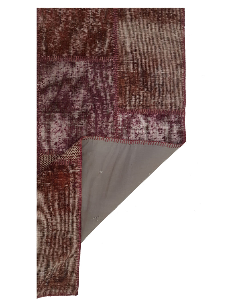 Pacific Patchwork 14126 Purple Multi Patchwork Hand Knotted Rug