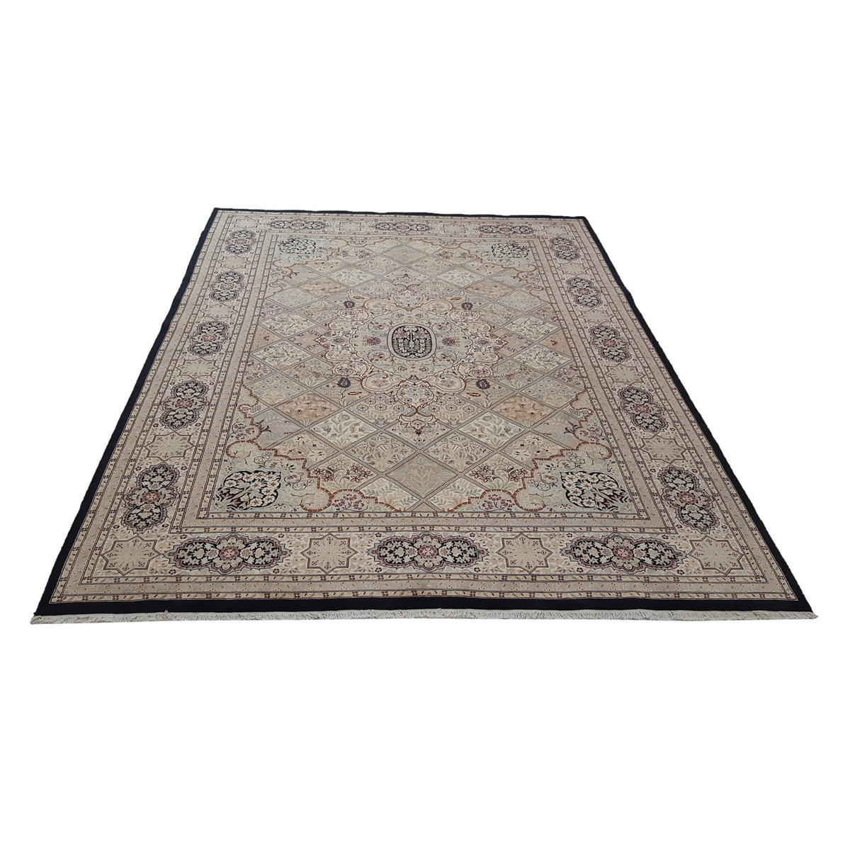 Pacific Classic 14146 Black Ivory Traditional Hand Knotted Rug