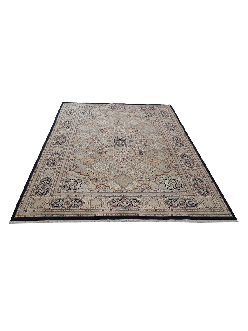 Pacific Classic 14146 Black Ivory Traditional Hand Knotted Rug