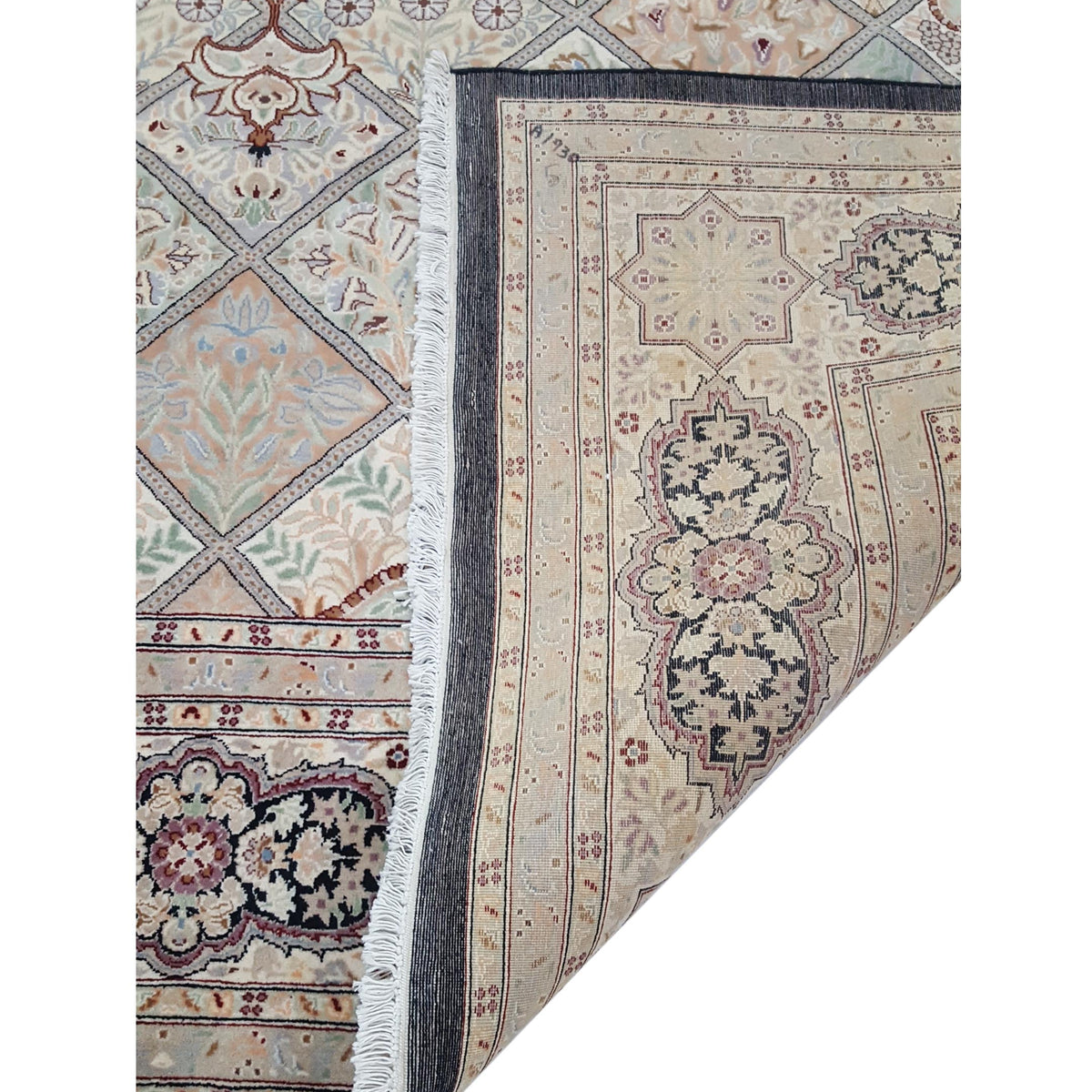 Pacific Classic 14146 Black Ivory Traditional Hand Knotted Rug