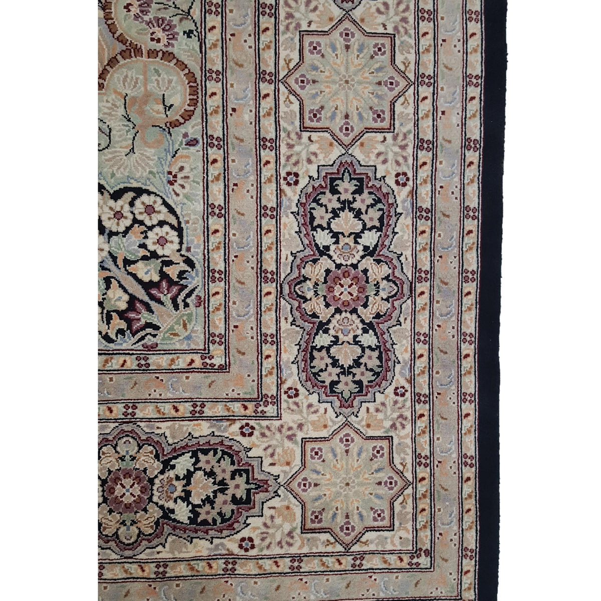 Pacific Classic 14146 Black Ivory Traditional Hand Knotted Rug