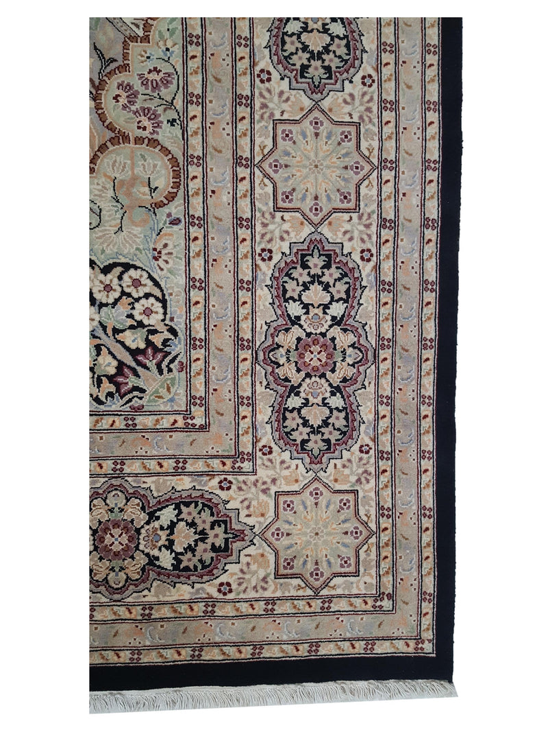 Pacific Classic 14146 Black Ivory Traditional Hand Knotted Rug