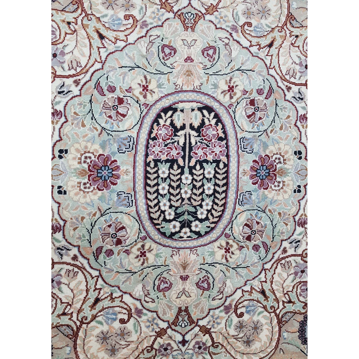 Pacific Classic 14146 Black Ivory Traditional Hand Knotted Rug