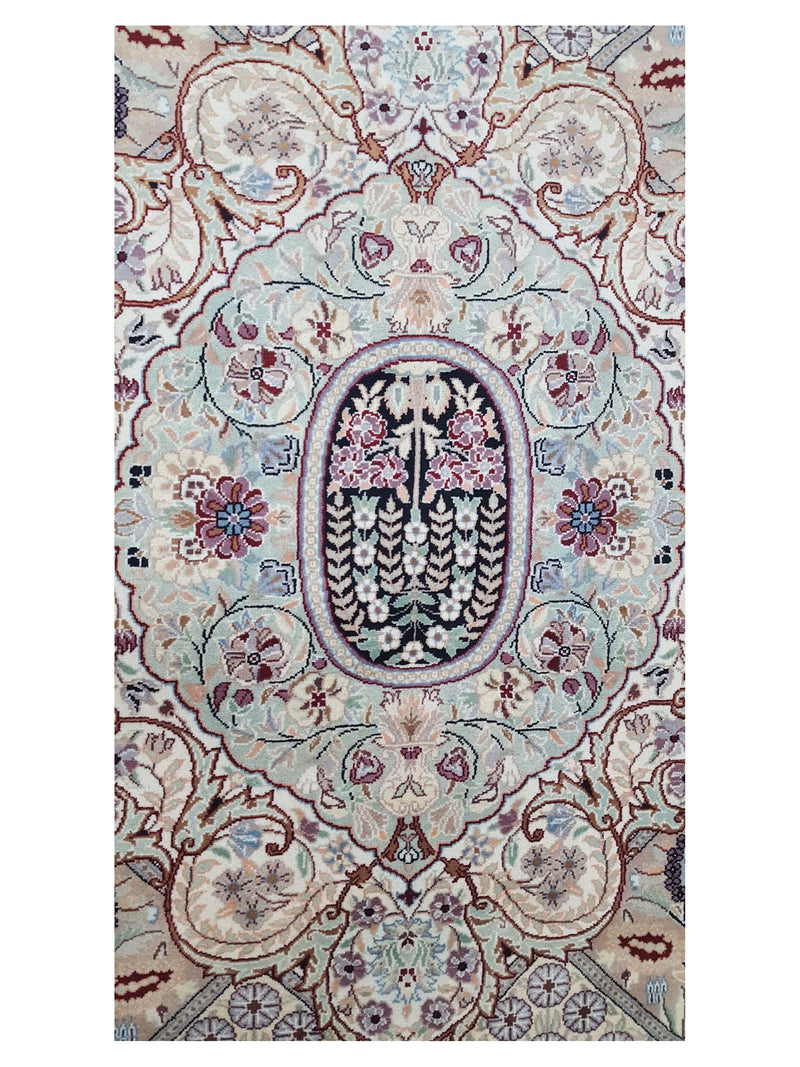 Pacific Classic 14146 Black Ivory Traditional Hand Knotted Rug