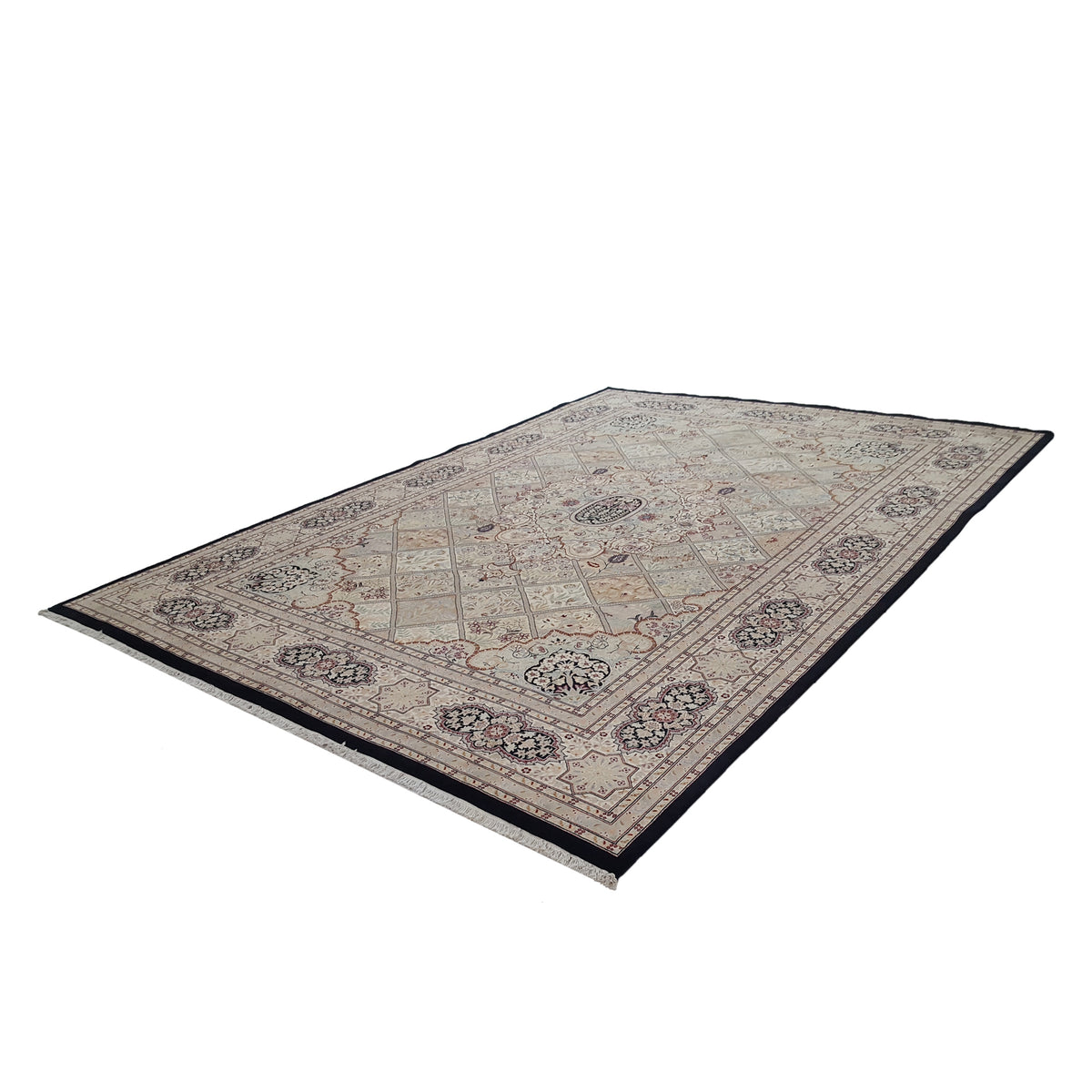 Pacific Classic 14146 Black Ivory Traditional Hand Knotted Rug
