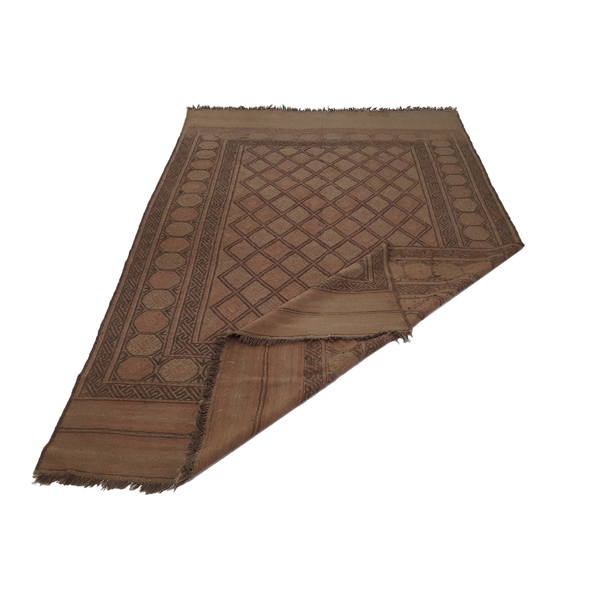 Pacific Uzbak 14154 Brown Brown Transitional Hand Knotted Rug
