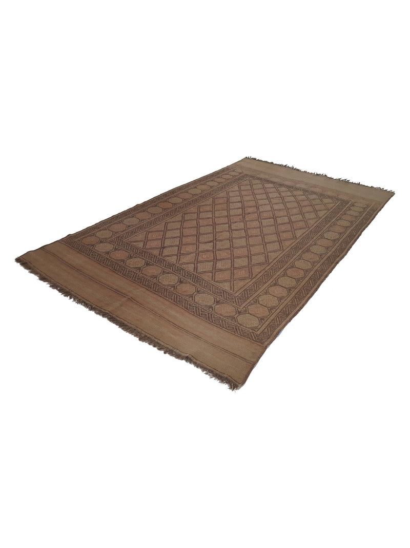 Pacific Uzbak 14154 Brown Brown Transitional Hand Knotted Rug