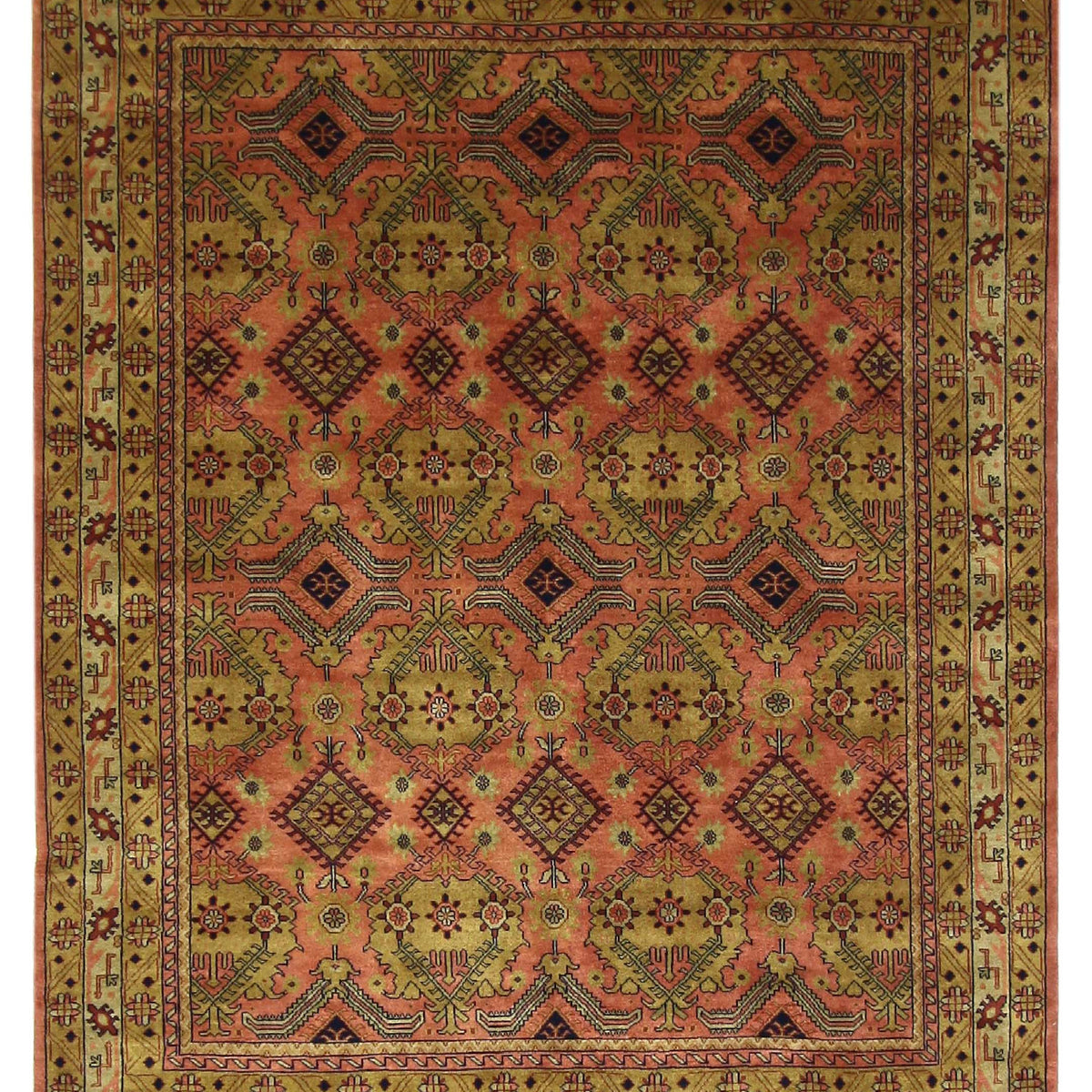 Pacific Tribal  Coral Gold Traditional