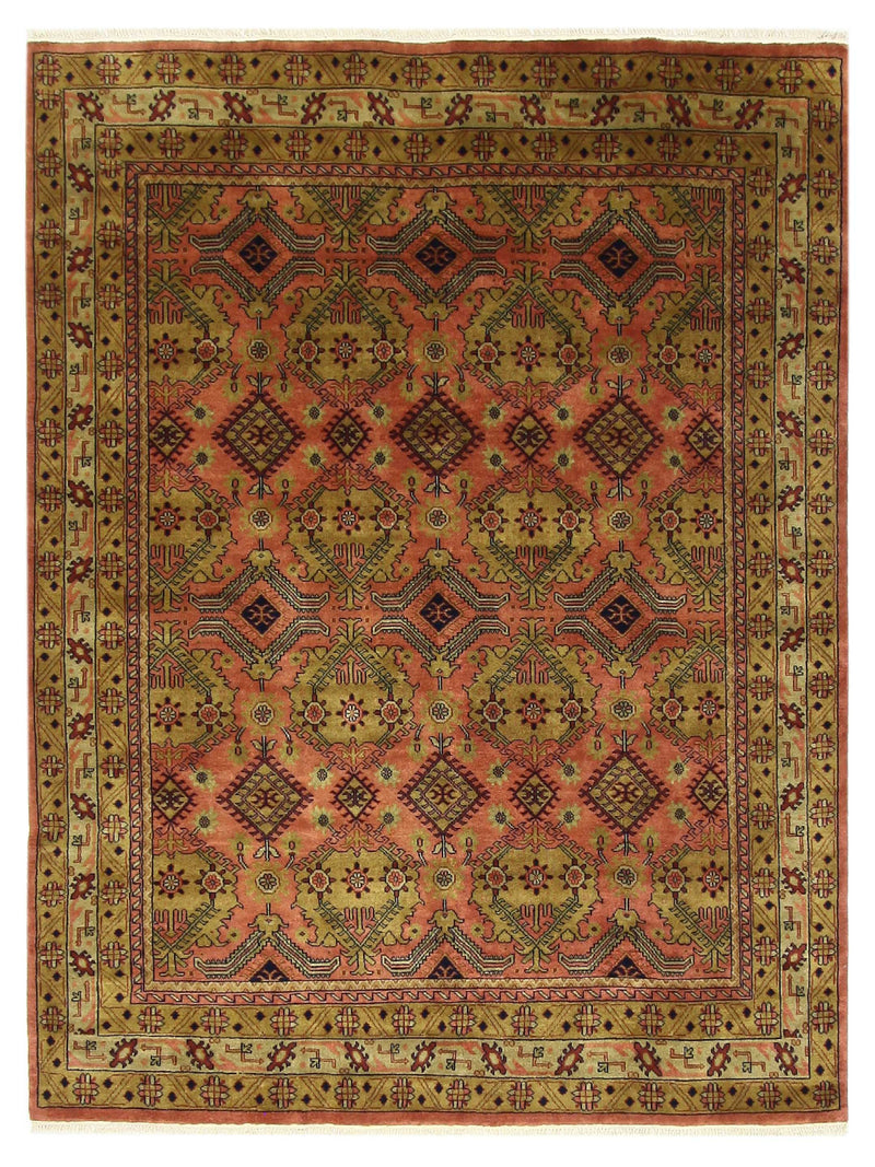 Pacific Tribal  Coral Gold Traditional