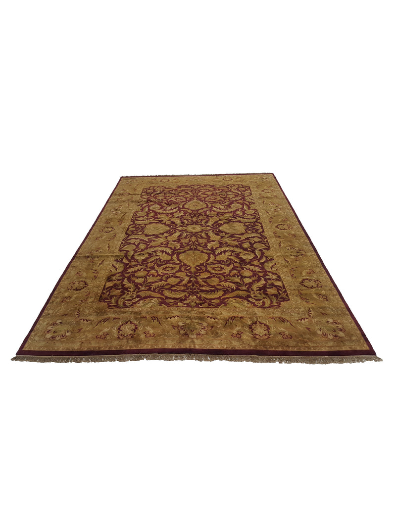 Pacific Estate 14385 Red Gold Traditional Hand Knotted Rug