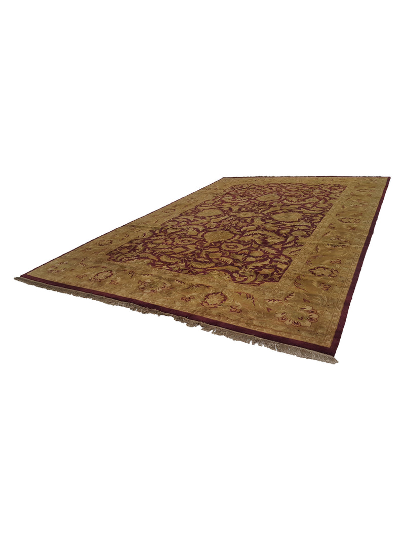 Pacific Estate 14385 Red Gold Traditional Hand Knotted Rug