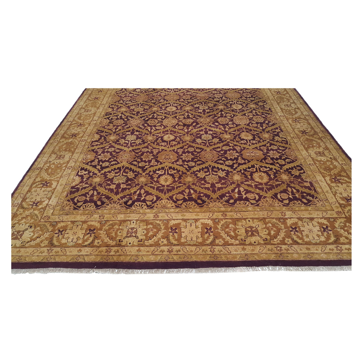 Pacific Estate 14386 Egplant Gold Traditional Hand Knotted Rug