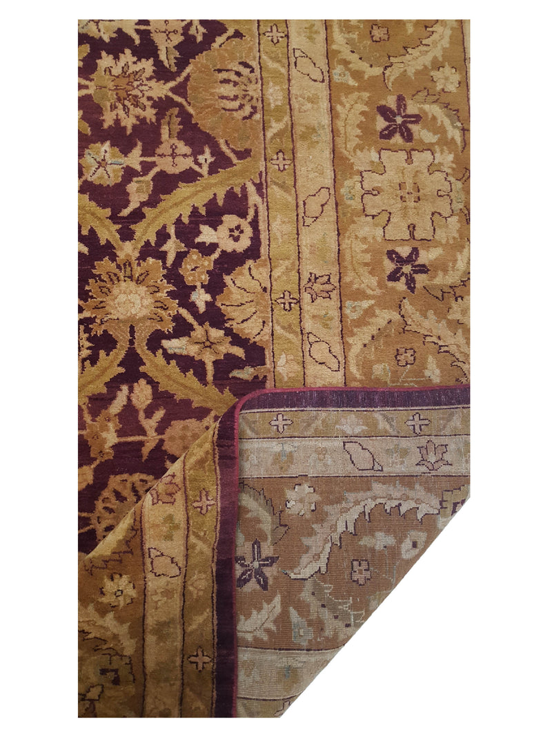 Pacific Estate 14386 Egplant Gold Traditional Hand Knotted Rug