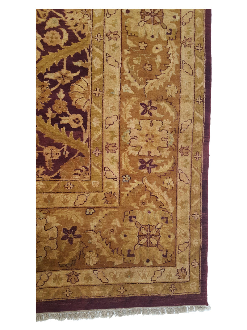 Pacific Estate 14386 Egplant Gold Traditional Hand Knotted Rug
