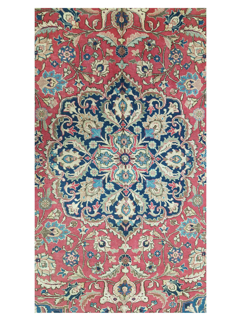 Fasa Antique Khoy 14483 Red Indigo Traditional Antique Rug