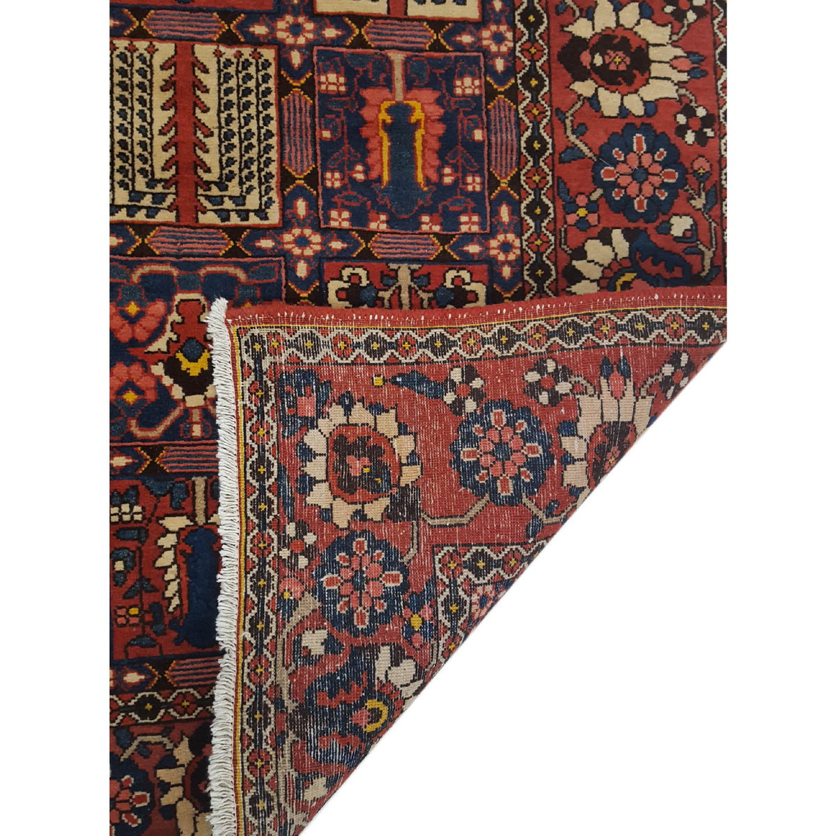 Pacific Bakhtiyari 14495 Red Multi Traditional Hand Knotted Rug