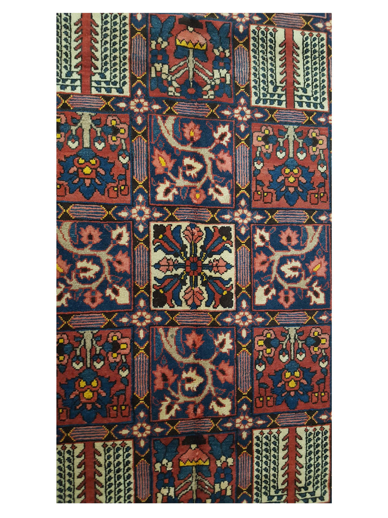 Pacific Bakhtiyari 14495 Red Multi Traditional Hand Knotted Rug