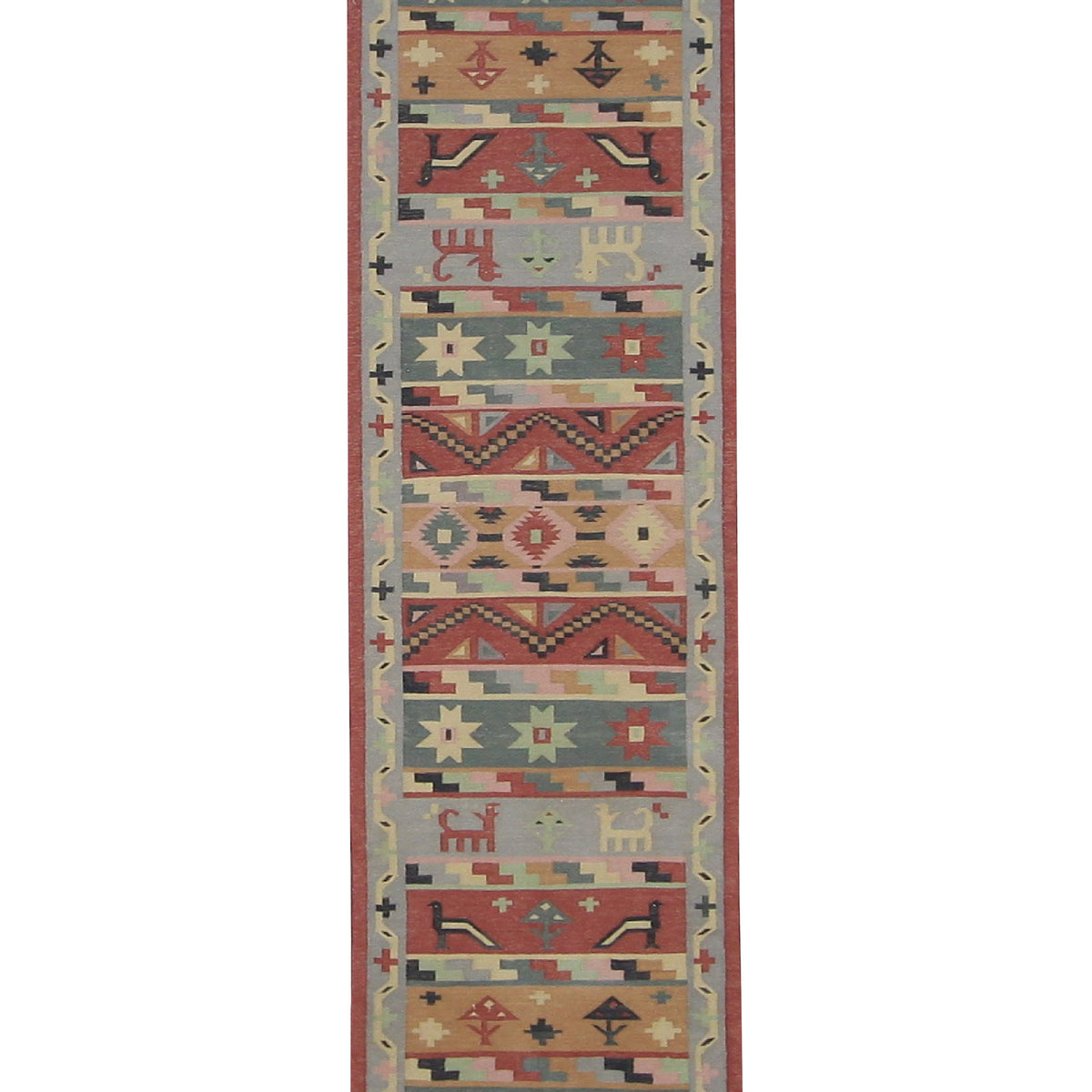 Aura Kilim  Rust Multi Kilim