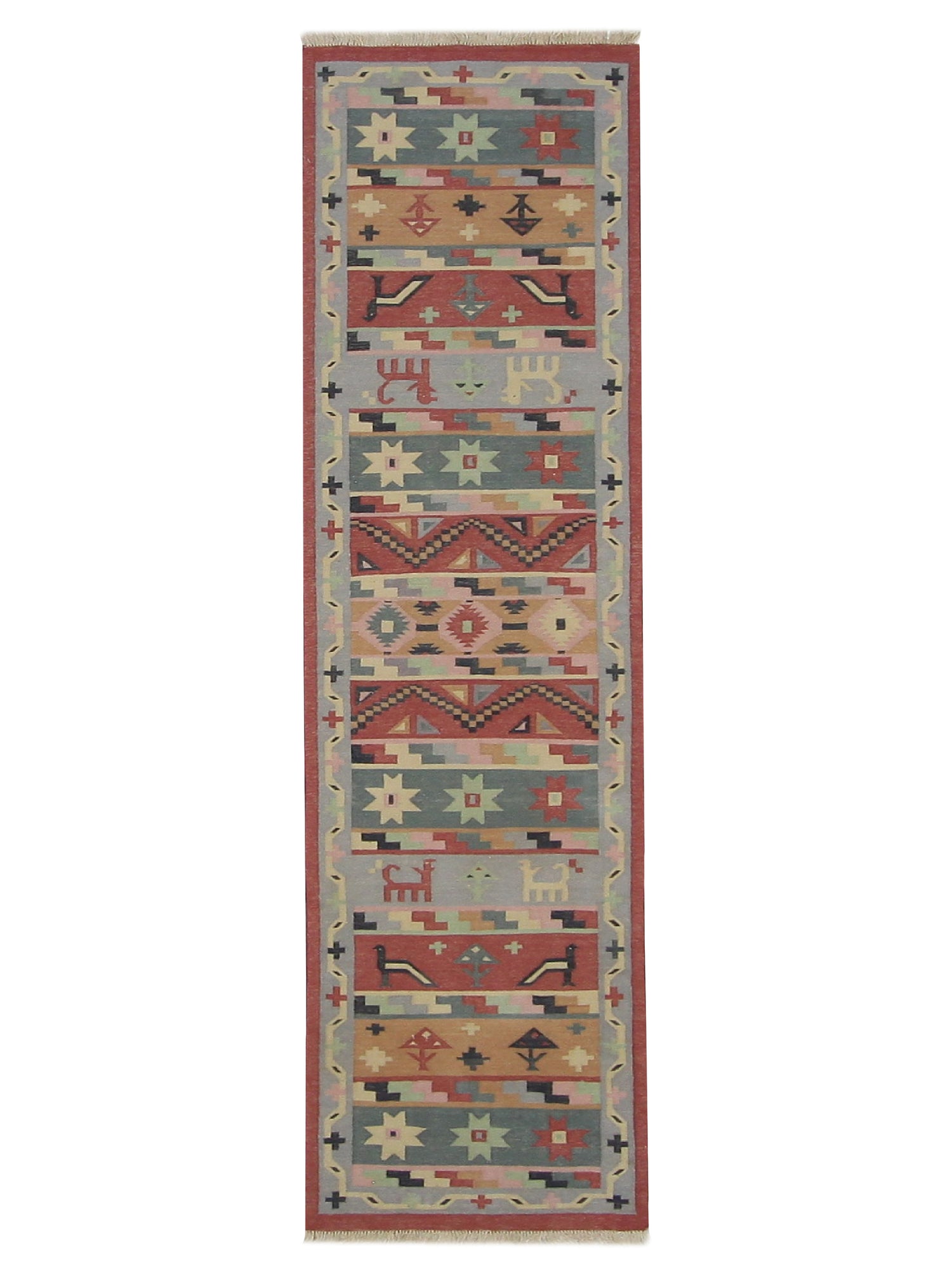 Aura Kilim  Rust Multi Kilim